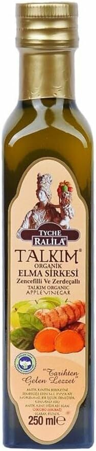 TALKIM ORG. ELMA SİRKESİ ZENCEFİL VE ZERDAÇALLI 250ML